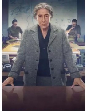 Golda 2023 Helen Mirren (Golda Meir) Grey Wool Coat